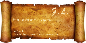 Forschner Laura névjegykártya